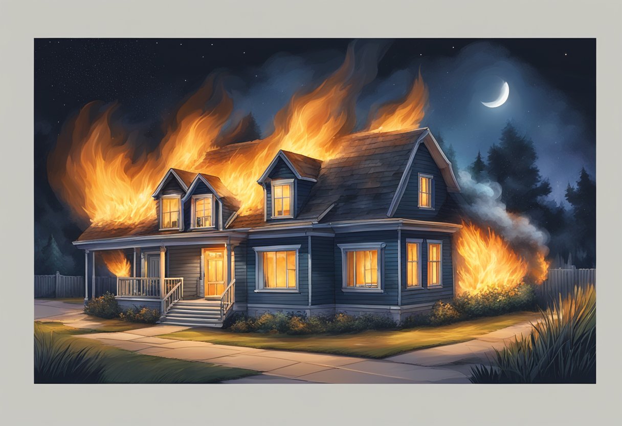 House with fire biblical meaning