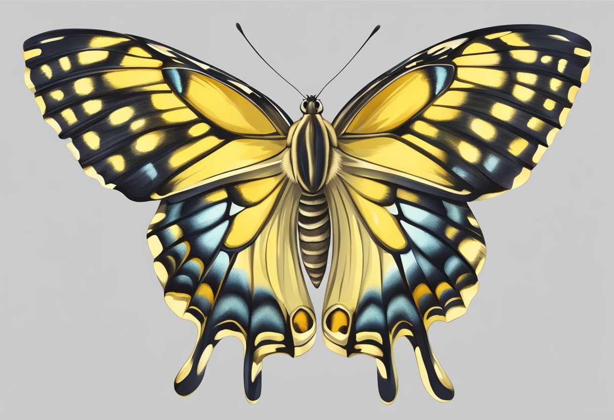 yellow butterfly design