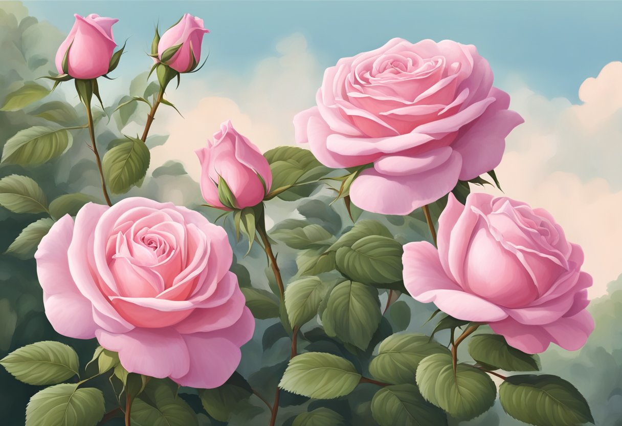 A pink rose blooms in a garden, symbolizing love and compassion in biblical context